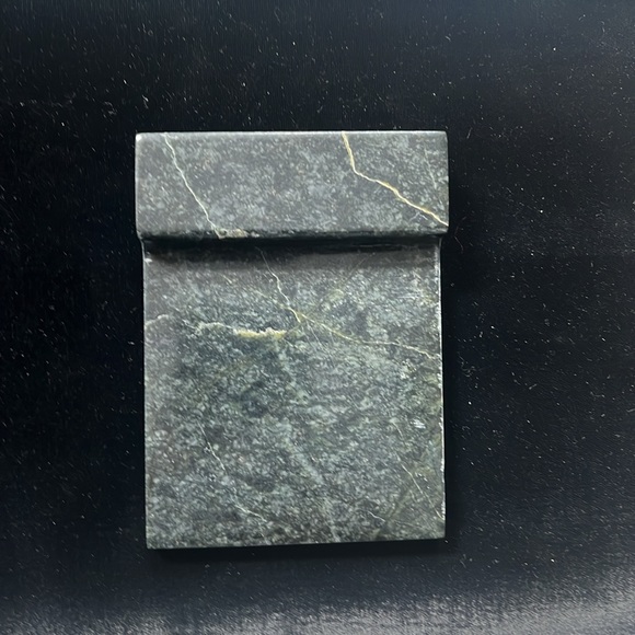 New black marble note holder with post it notes - Picture 2 of 8